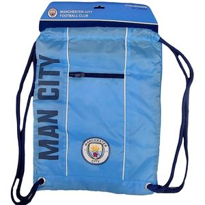 Manchester City Backpack Soccer Blue Book Bag Gym Cinch Drawstring